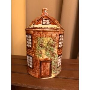 Price Kensington Cottageware Biscuit Barrel & Lid 8 1/4" Tall Made in England